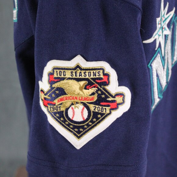 Seattle Mariners Jersey (VTG) - Edgar Martinez 11 Russell Atheltic - Size 44 - Picture 10 of 12